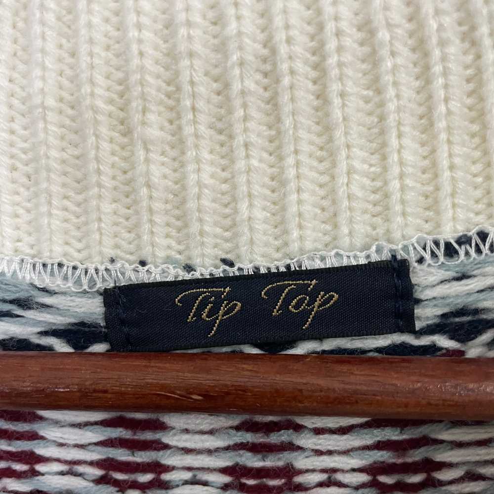 Homespun Knitwear - Vintage Tiptop Crewneck Art K… - image 5