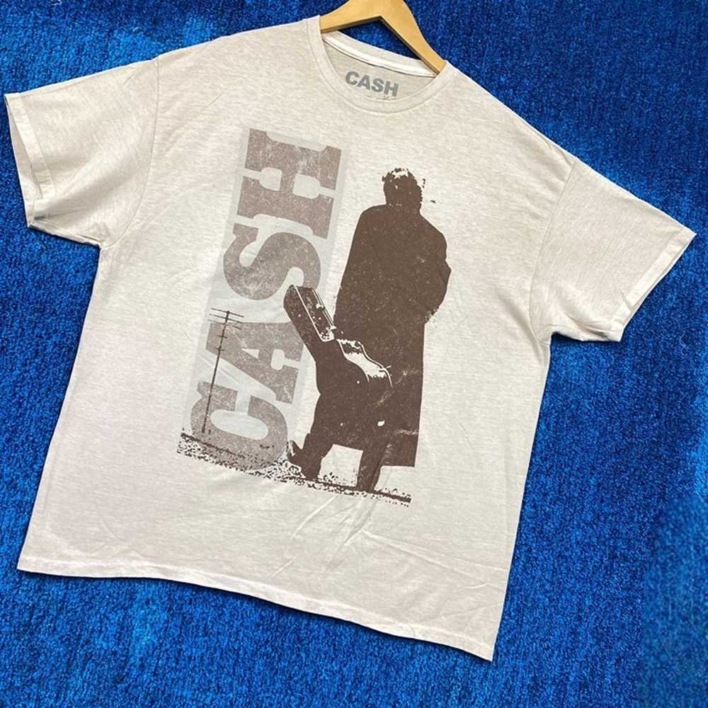 Johnny Cash Walk the Line Oversized Country Tee L - image 3