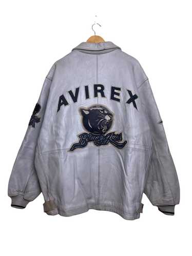 Avirex - Vintage Avirex Black Aces Oversized Varsi