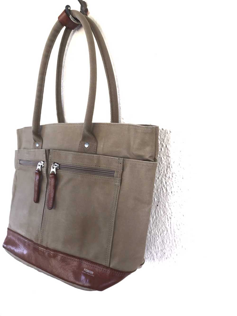 PORTER Tokyo Vegetable Tanned Leather Tote Bag - image 3