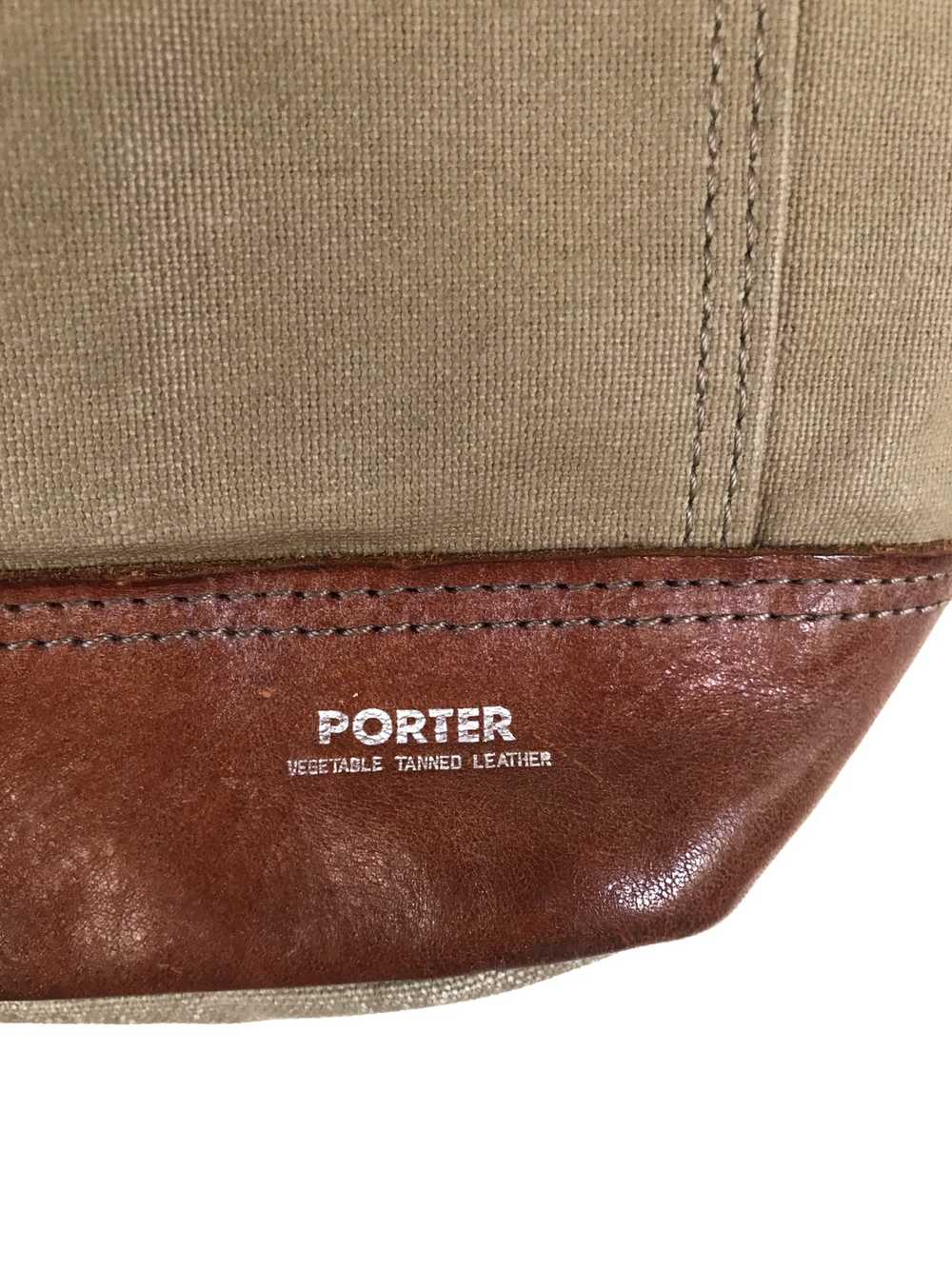 PORTER Tokyo Vegetable Tanned Leather Tote Bag - image 4