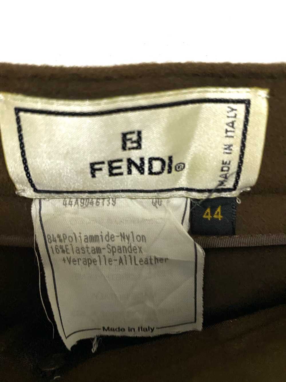 Vintage FENDI Nylon Spandex Leather Lining Casual… - image 5