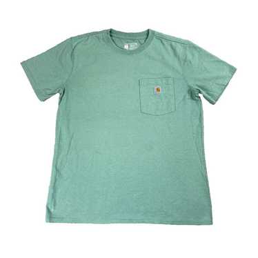Carhartt Short Sleeve Cotton Green T-Shirt Loose … - image 1