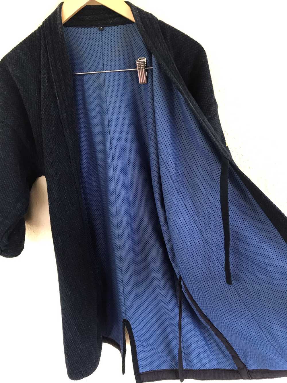 Indigo - Vintage Kendo Blue Indigo kimono Jacket … - image 2