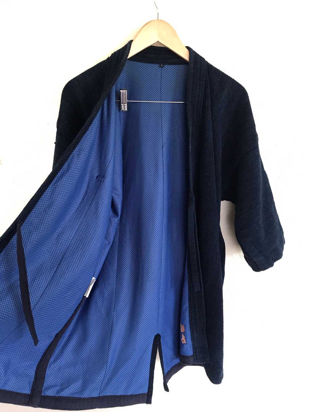 Indigo - Vintage Kendo Blue Indigo kimono Jacket … - image 3