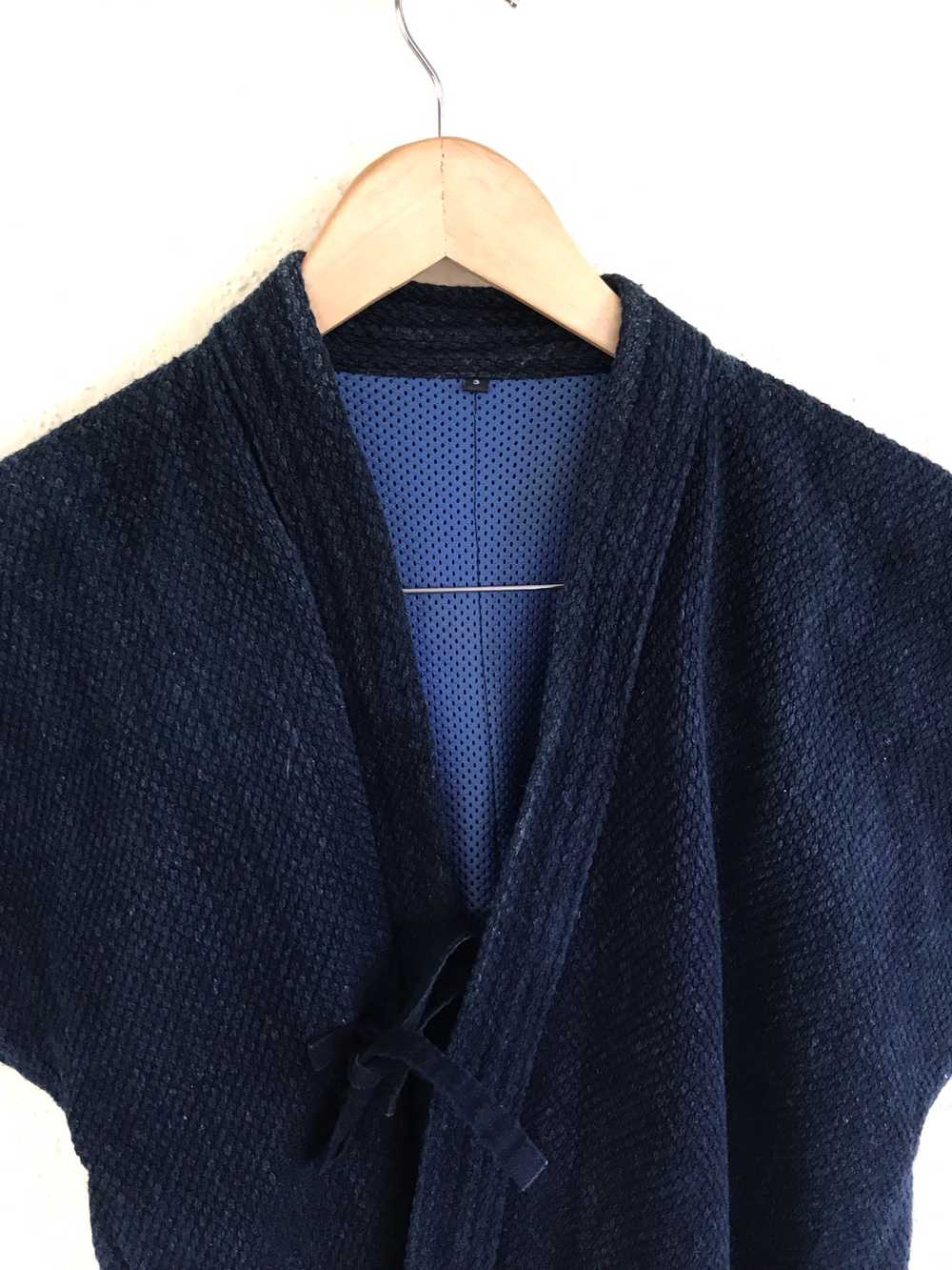 Indigo - Vintage Kendo Blue Indigo kimono Jacket … - image 4