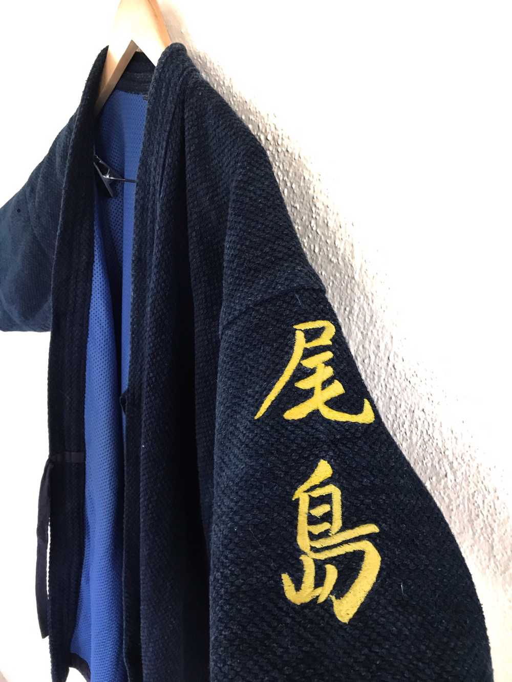 Indigo - Vintage Kendo Blue Indigo kimono Jacket … - image 7