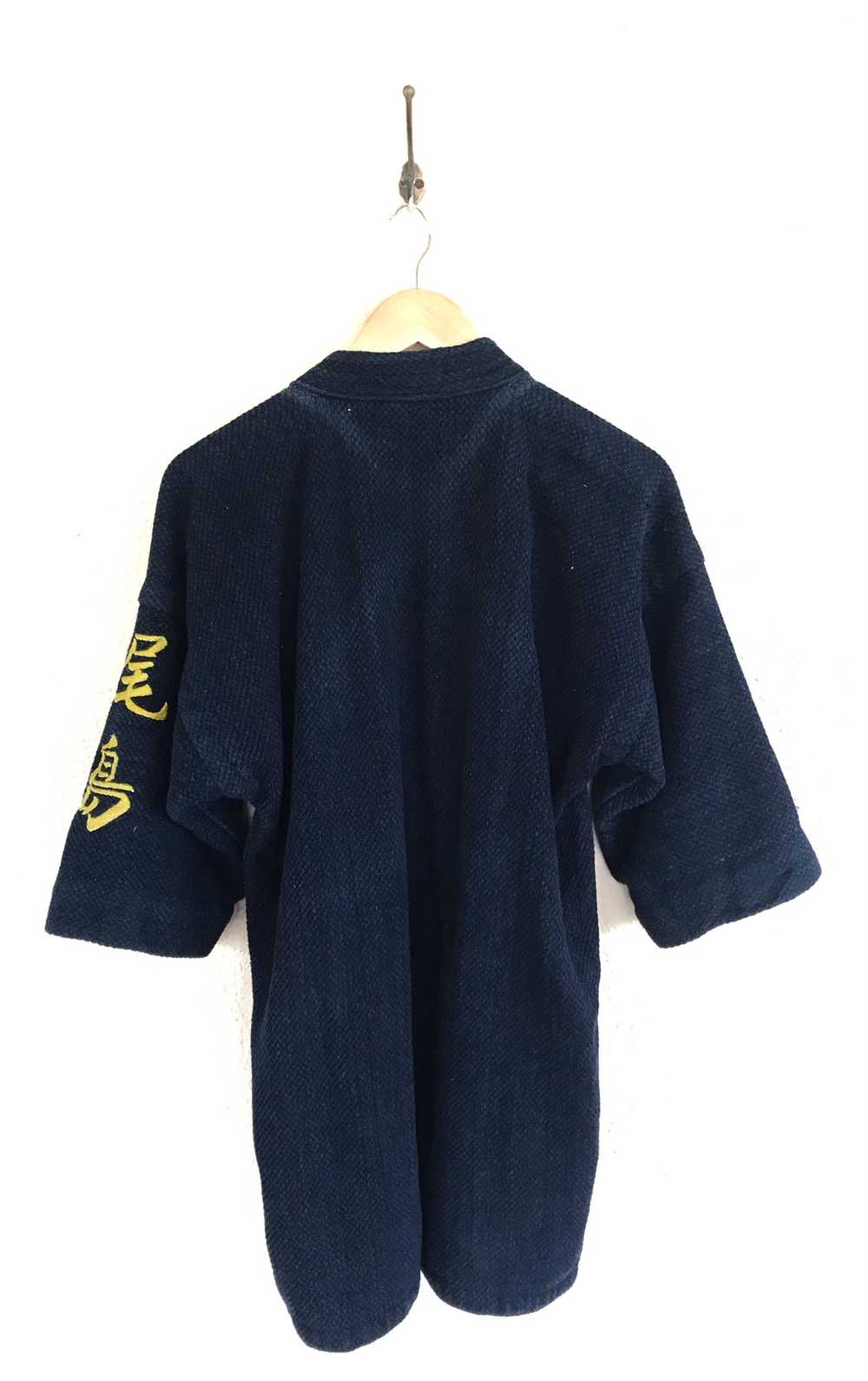 Indigo - Vintage Kendo Blue Indigo kimono Jacket … - image 8