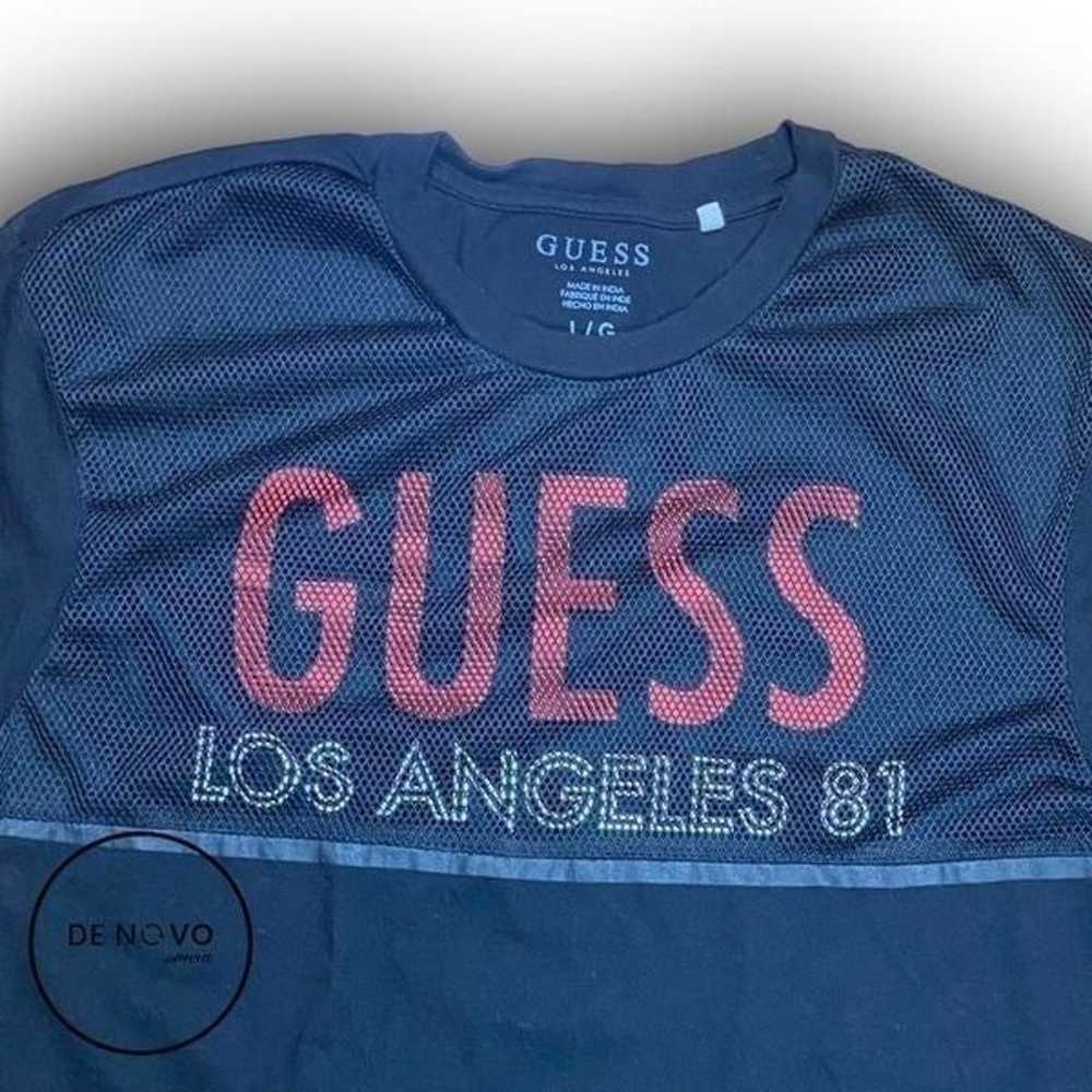 Guess Los Angeles Men's Fishnet & Cotton T-Shirt … - image 4