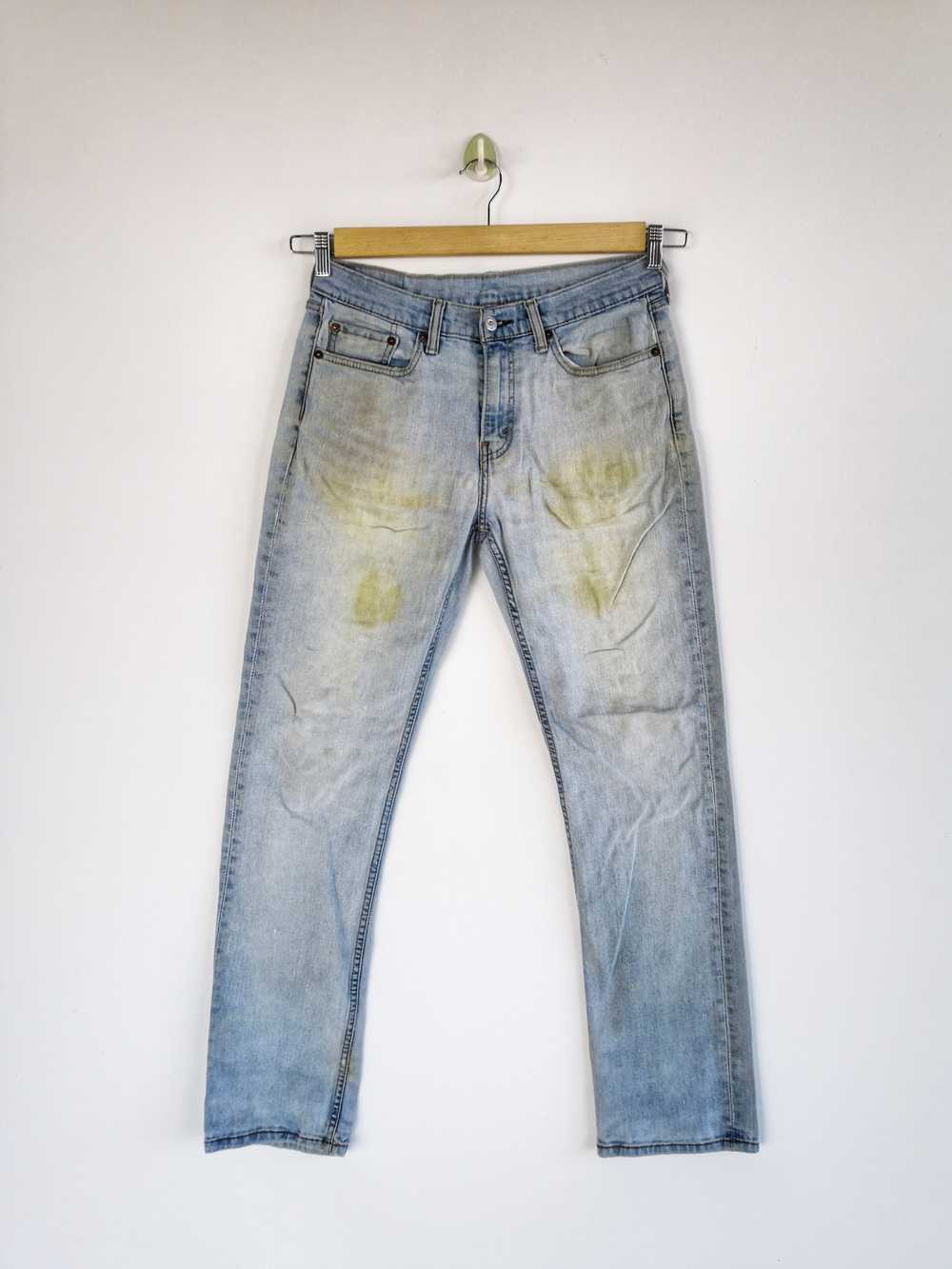 Vintage - Vintage Levis 514 Jeans Light Blue Rust… - image 1