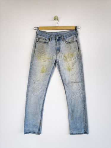 Vintage - Vintage Levis 514 Jeans Light Blue Rust… - image 1