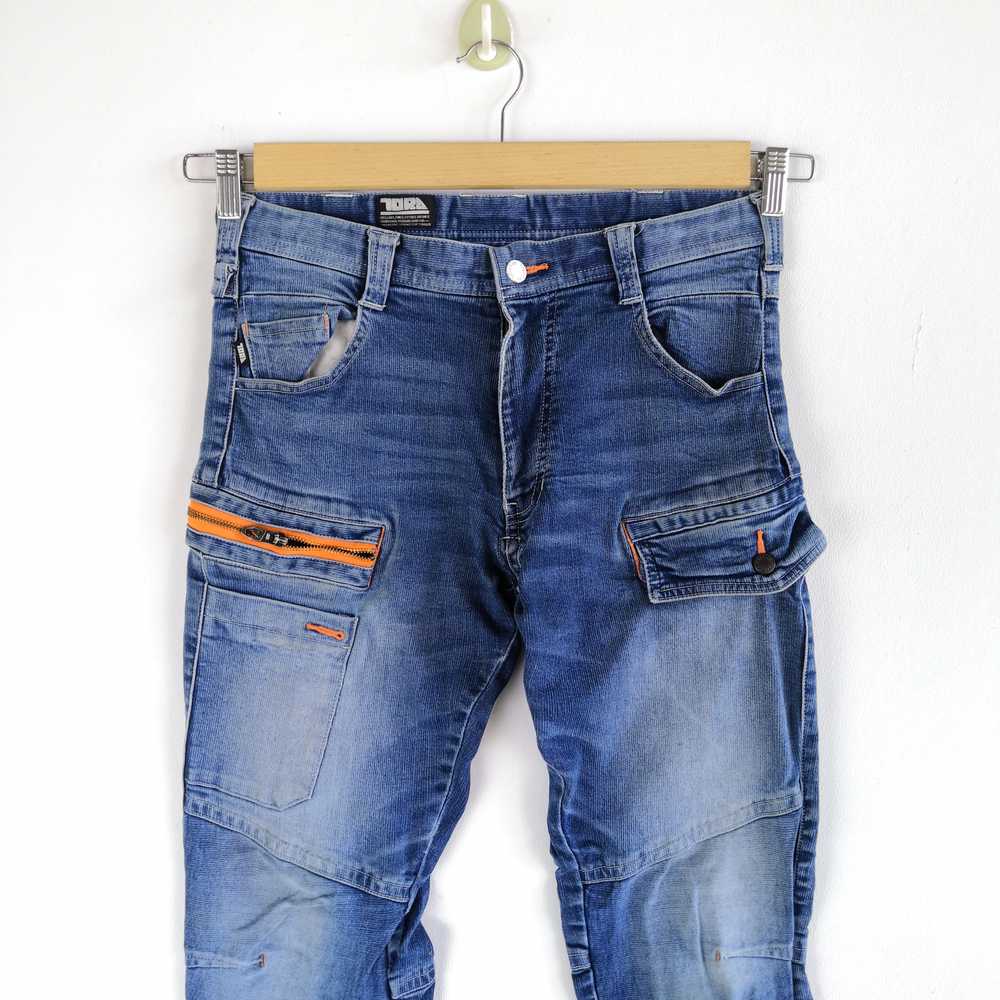 Vintage - Tora Japanese Denim Multi Pocket Jeans … - image 3