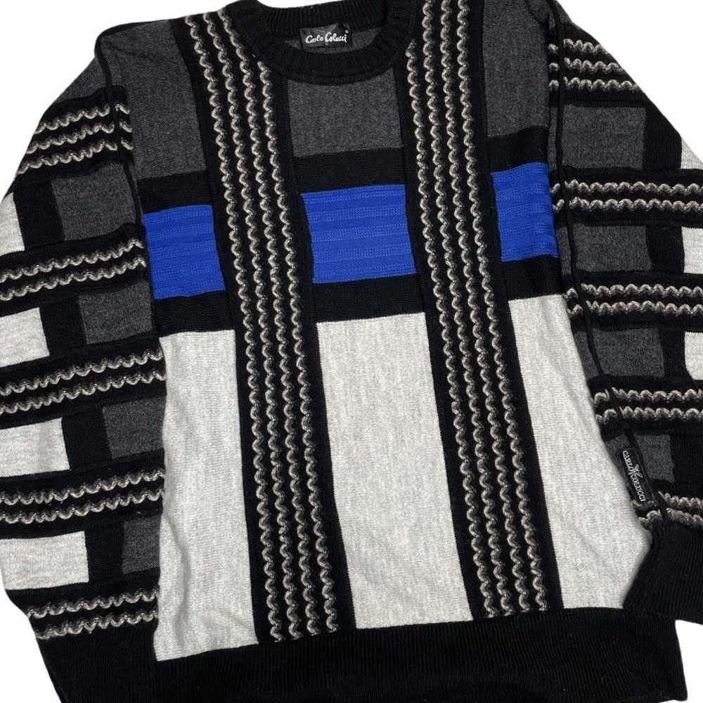 Carlo Colucci × Coloured Cable Knit Sweater Carlo… - image 2