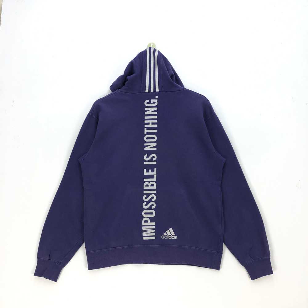 Vintage - Adidas Sweater Hoodie Impossible Nothin… - image 3