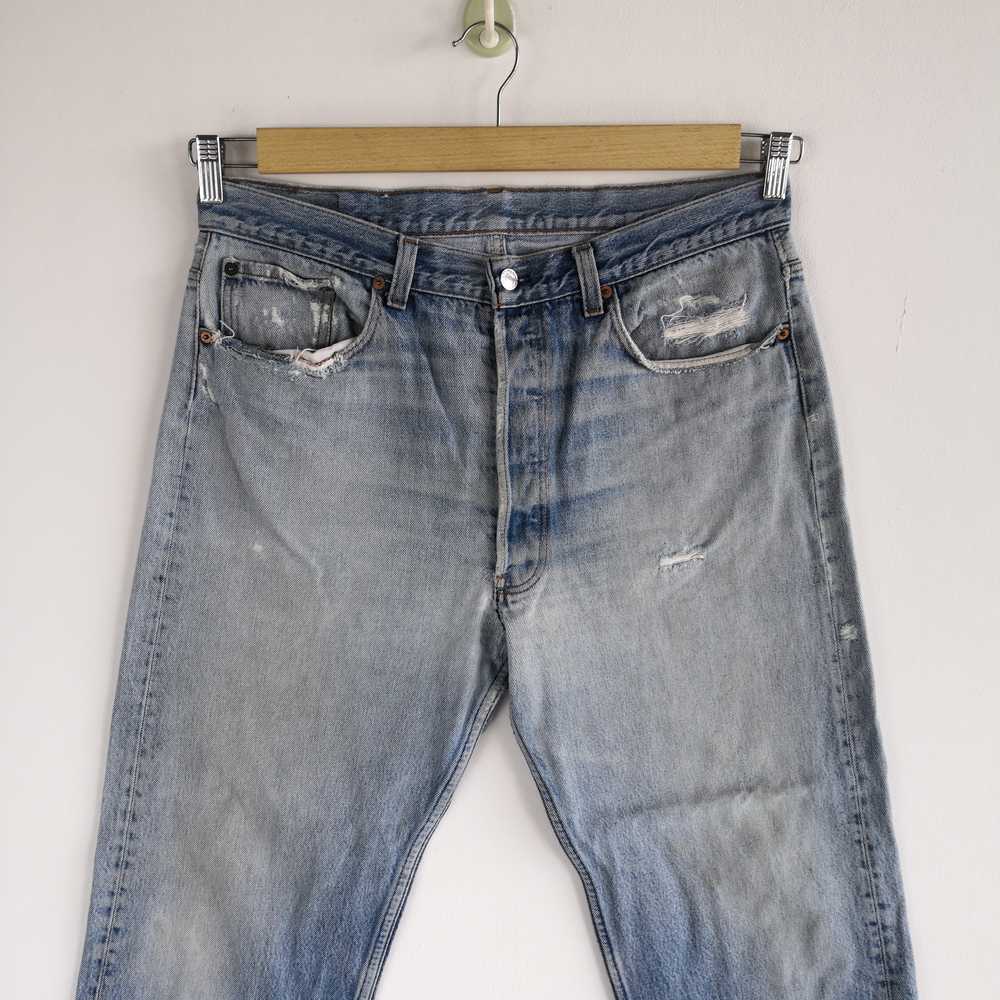 Vintage - Vintage Levis 501 Jeans Distressed Rust… - image 3