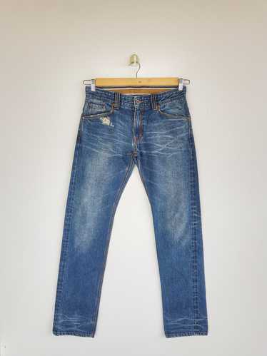 Vintage - Distressed Russel Athletic Jeans Selvedg