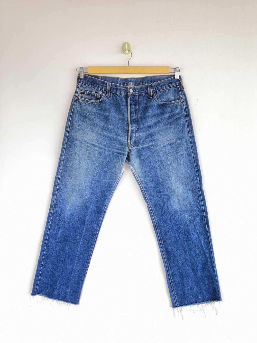 Vintage - Vintage 80s Levis 501 Denim Distressed … - image 1