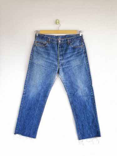 Vintage - Vintage 80s Levis 501 Denim Distressed … - image 1