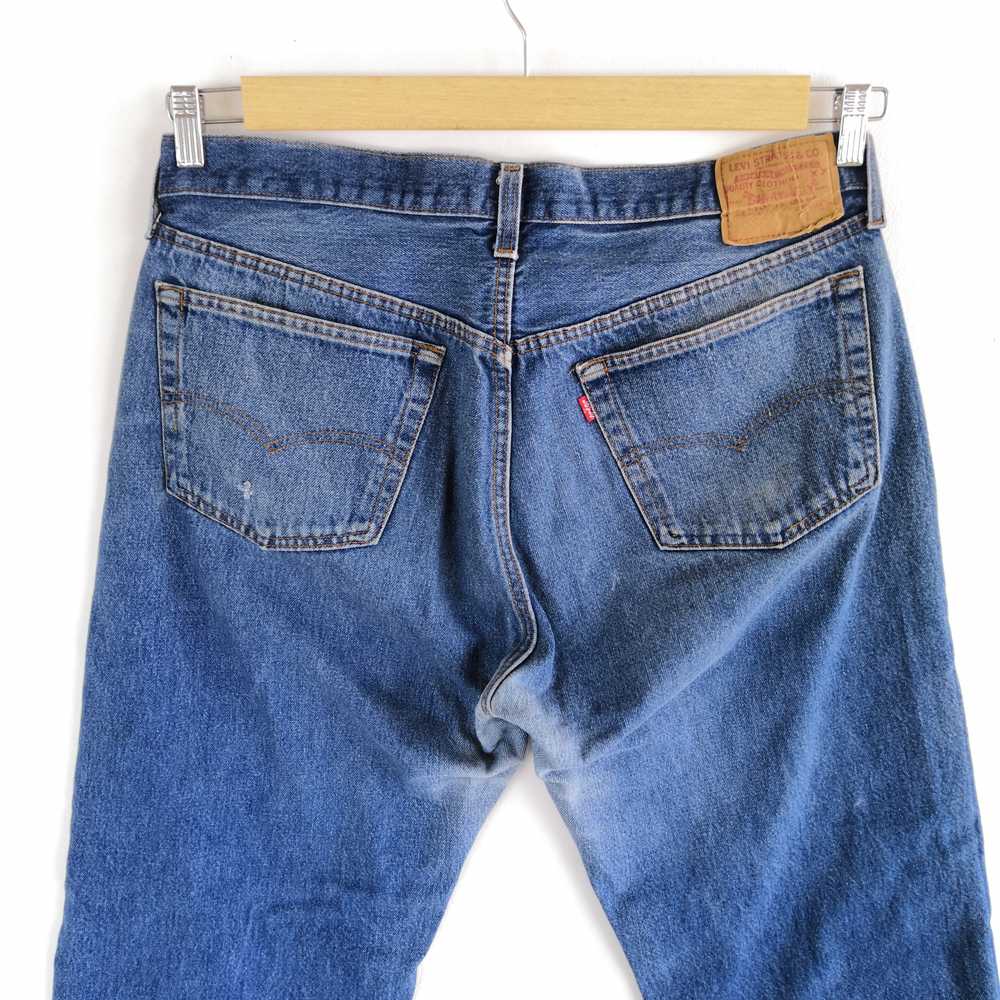 Vintage - Vintage 80s Levis 501 Denim Distressed … - image 5