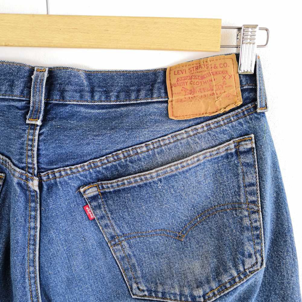 Vintage - Vintage 80s Levis 501 Denim Distressed … - image 6