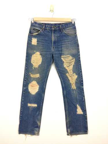 Vintage - Vintage Lee Jeans Distressed Jeans Denim