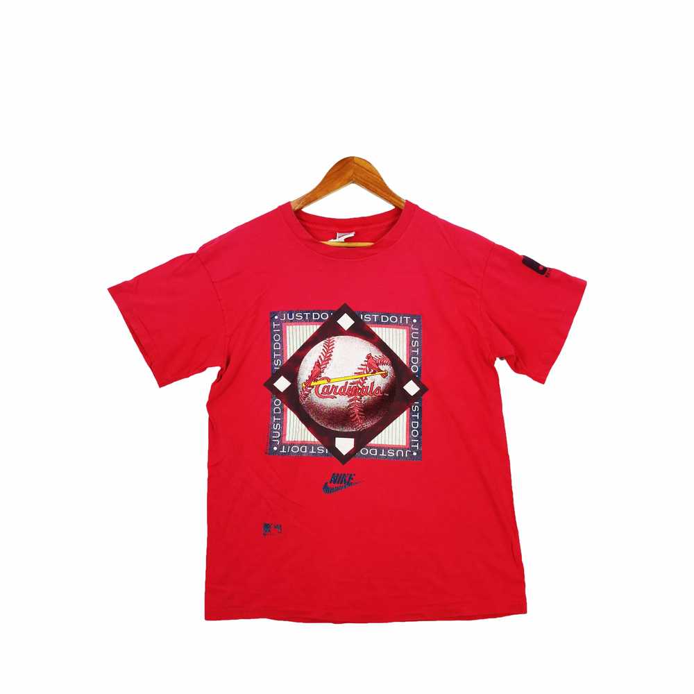 Vintage - Vintage Nike T-Shirt Cardinal MLB Tee N… - image 1