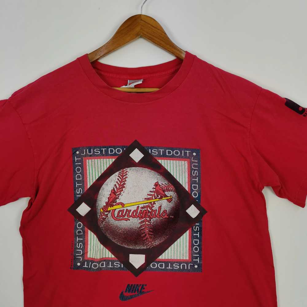 Vintage - Vintage Nike T-Shirt Cardinal MLB Tee N… - image 2