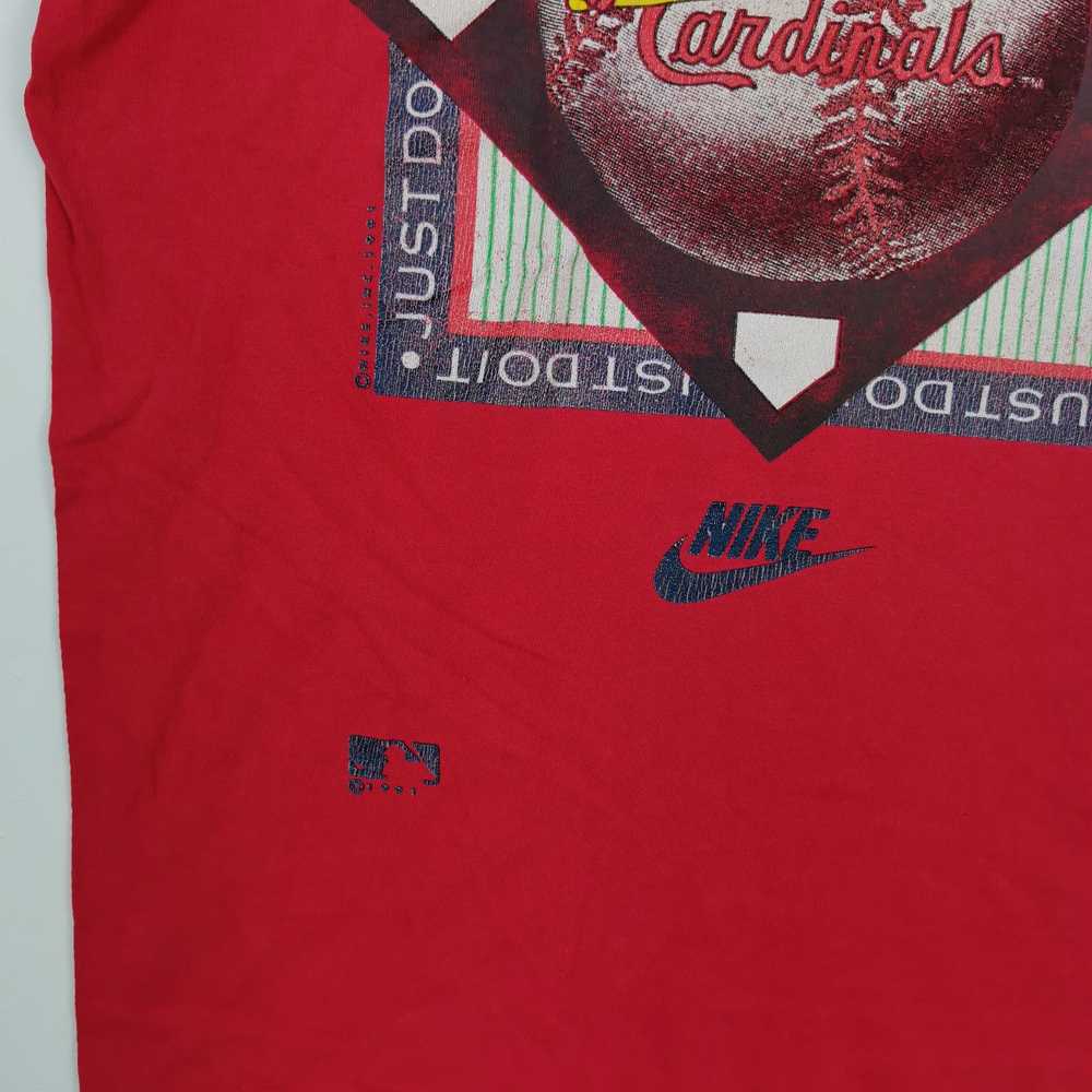 Vintage - Vintage Nike T-Shirt Cardinal MLB Tee N… - image 4