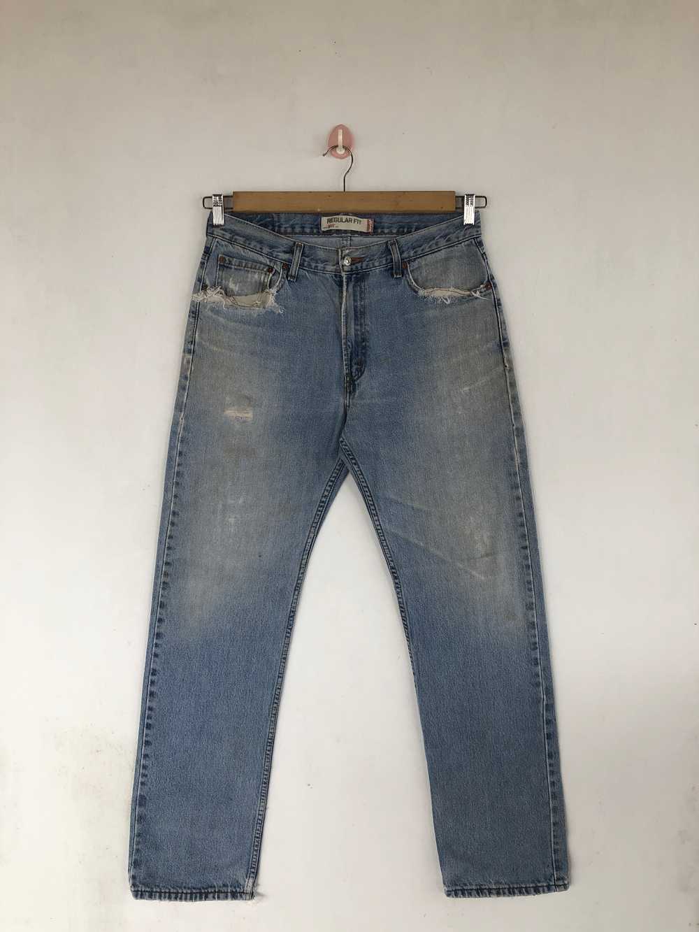 Vintage - Vintage Levis Jeans Faded Distressed Le… - image 1