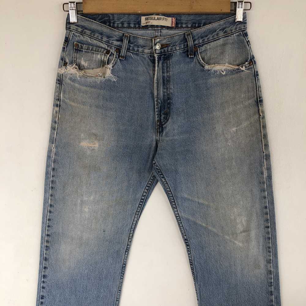 Vintage - Vintage Levis Jeans Faded Distressed Le… - image 5