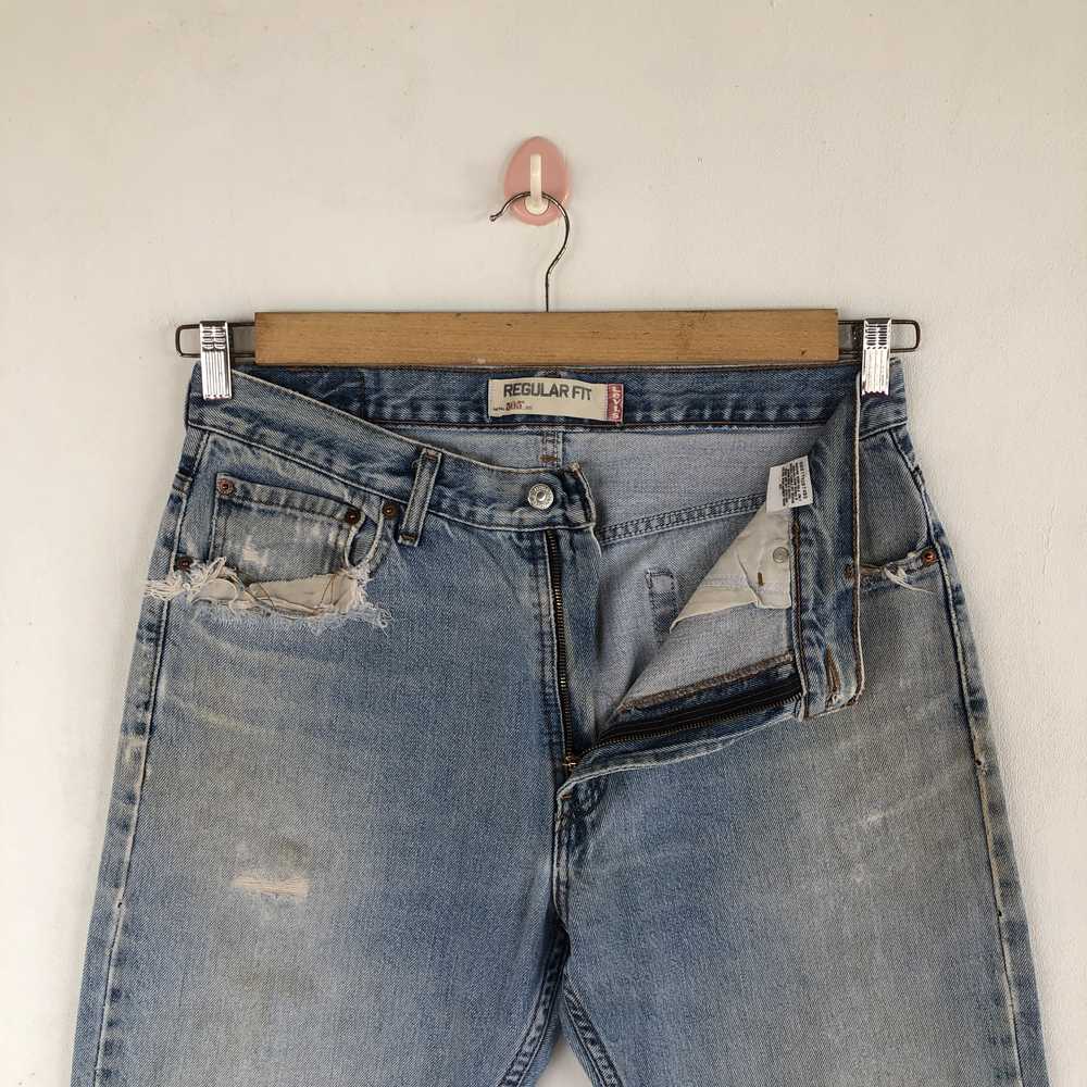 Vintage - Vintage Levis Jeans Faded Distressed Le… - image 8