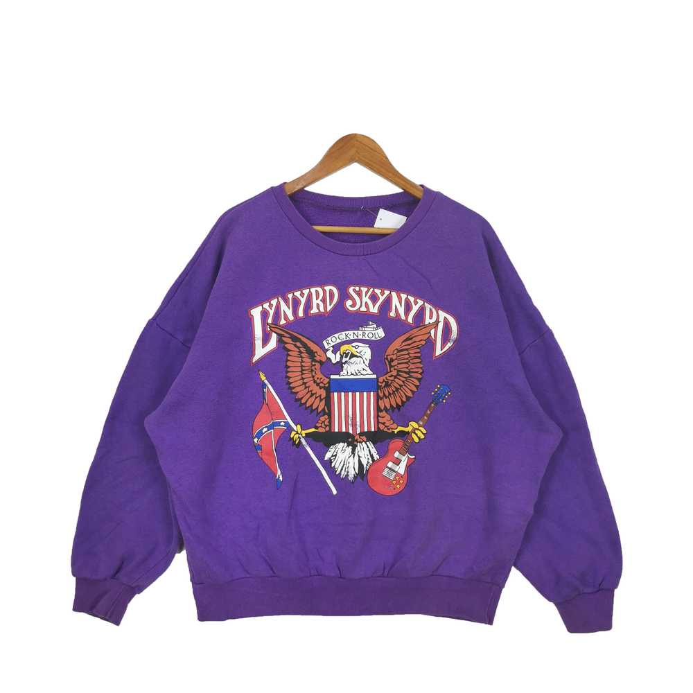 Vintage - Vintage Lynyrd Skynyrd Sweatshirt Rock … - image 1