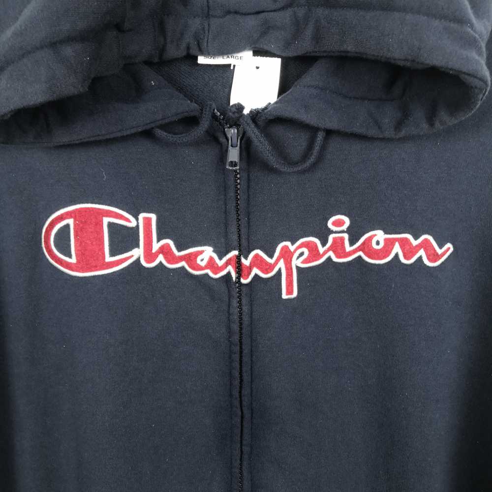 Vintage - Vintage Champion Sweater Hoodie Champio… - image 3