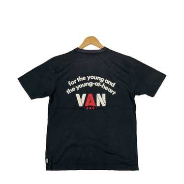 528 VANJAC 背面プリント アメトラ綿キルティング日本製L レトロ 紺 楽天市場】vanjacの通販