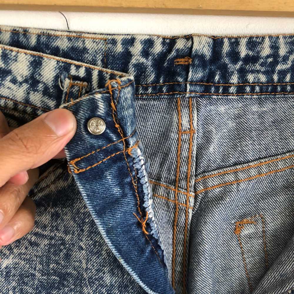 Vintage - Vintage Japanese Jeans Acid Wash Denim … - image 9