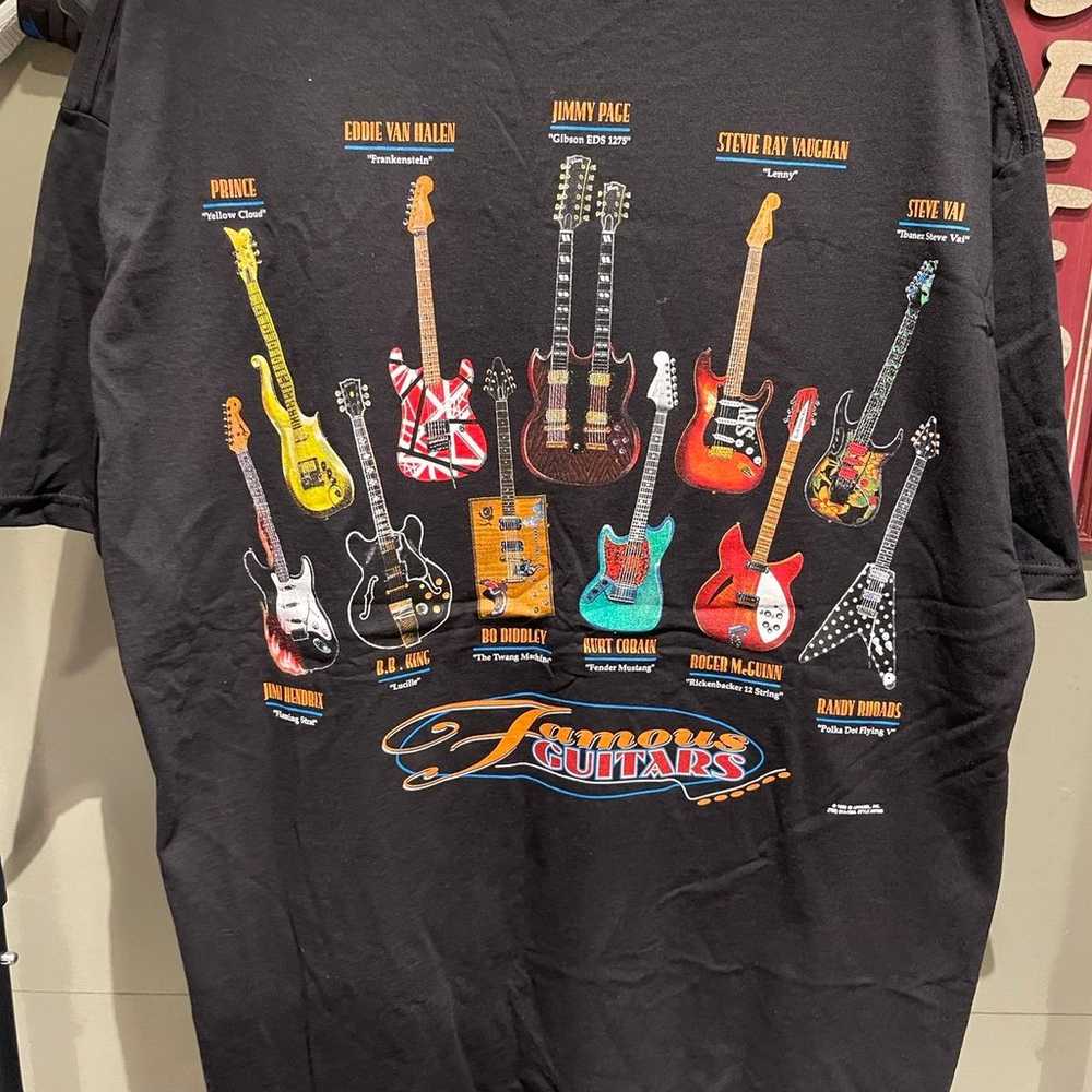 Vintage 1999 Famous Guitars tshirt - image 1