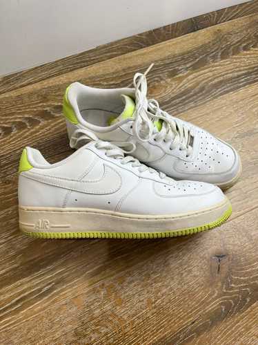 Nike × Vintage Nike air force 1s white volt sneake