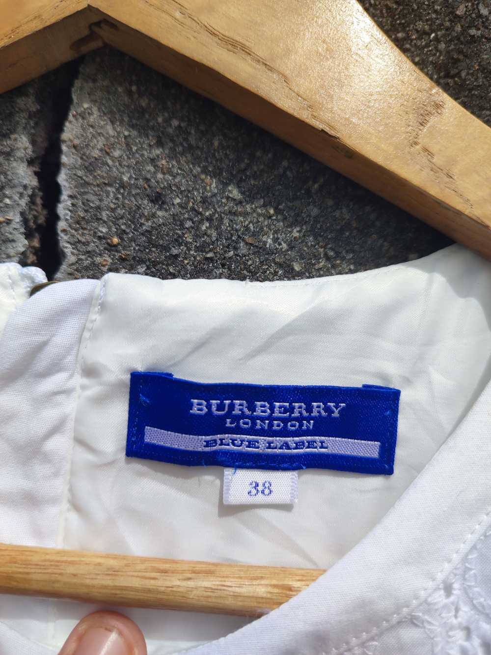 Burberry London Blue Label White Nice Design Midi… - image 12