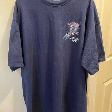 Vintage Jupiter Bowl Hanes Navy T-Shirt Single Sti