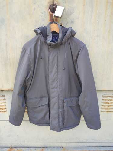 Gap - GAP Grey Hooded Puffer Jacket - image 1