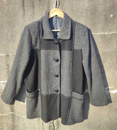 Designer - Japanese Brand NoBile Black/Grey Wool … - image 1