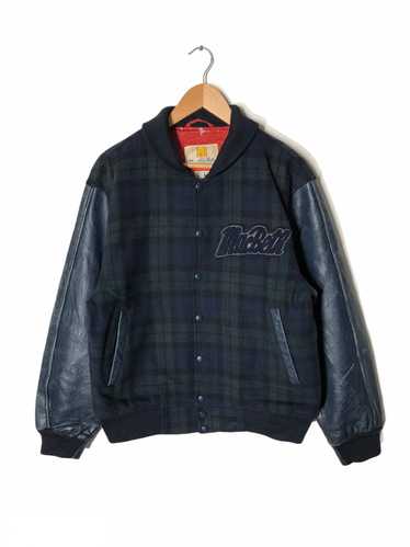 ジャケット・アウター vintage MACBETH putchwork jkt ez Vintage Macbeth Wool Leather Varsity Jacket | eBay