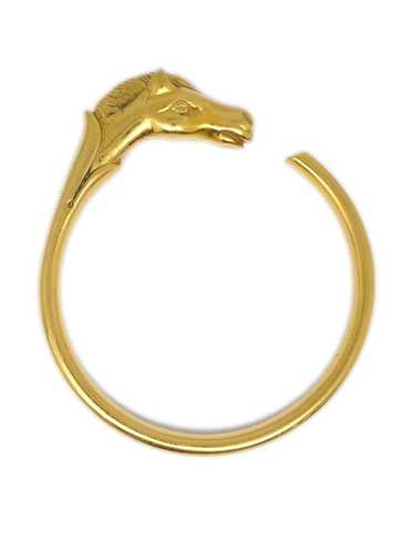 Hermès Pre-Owned 1990-2000 Cheval cuff - Gold - image 1