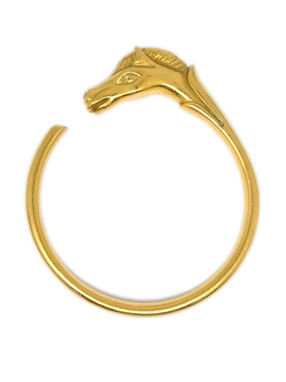 Hermès Pre-Owned 1990-2000 Cheval cuff - Gold - image 2