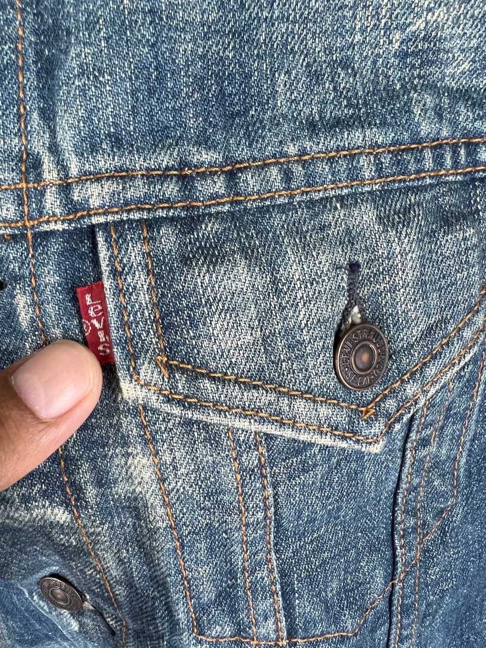 Levi's 🔥VINTAGE LEVIS RED TAB DYED TRUCKER JACKE… - image 11