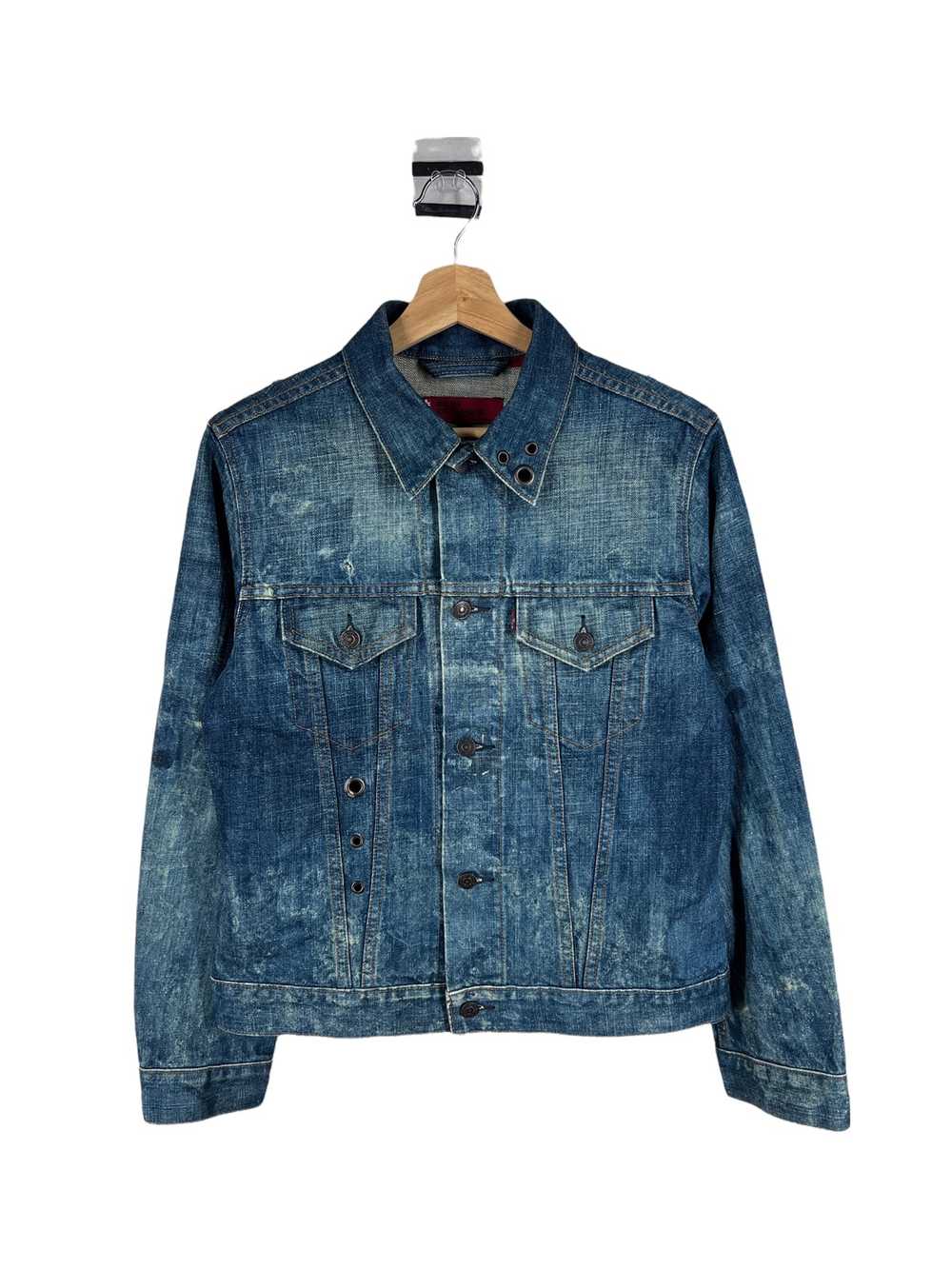 Levi's 🔥VINTAGE LEVIS RED TAB DYED TRUCKER JACKE… - image 1