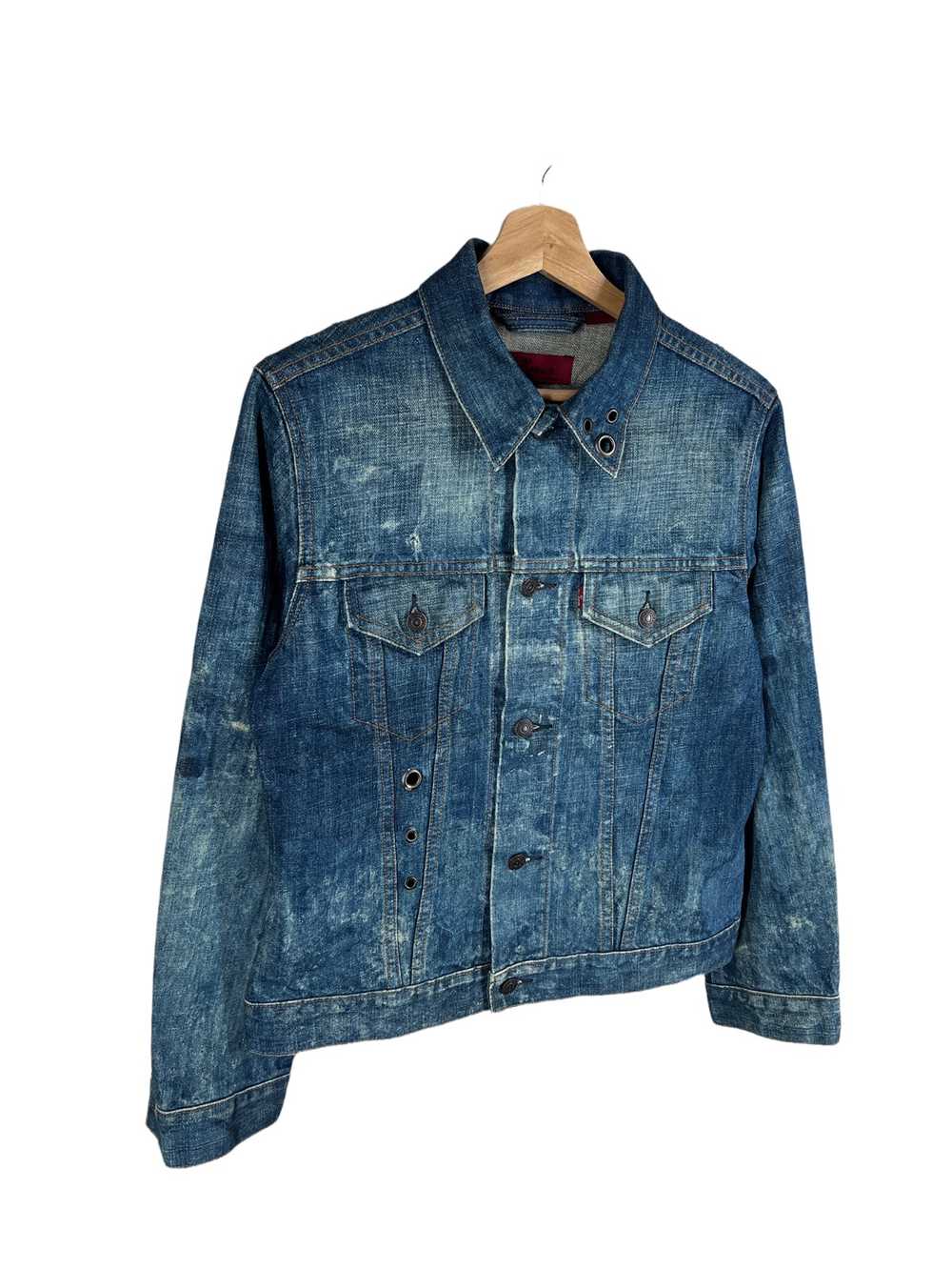Levi's 🔥VINTAGE LEVIS RED TAB DYED TRUCKER JACKE… - image 2
