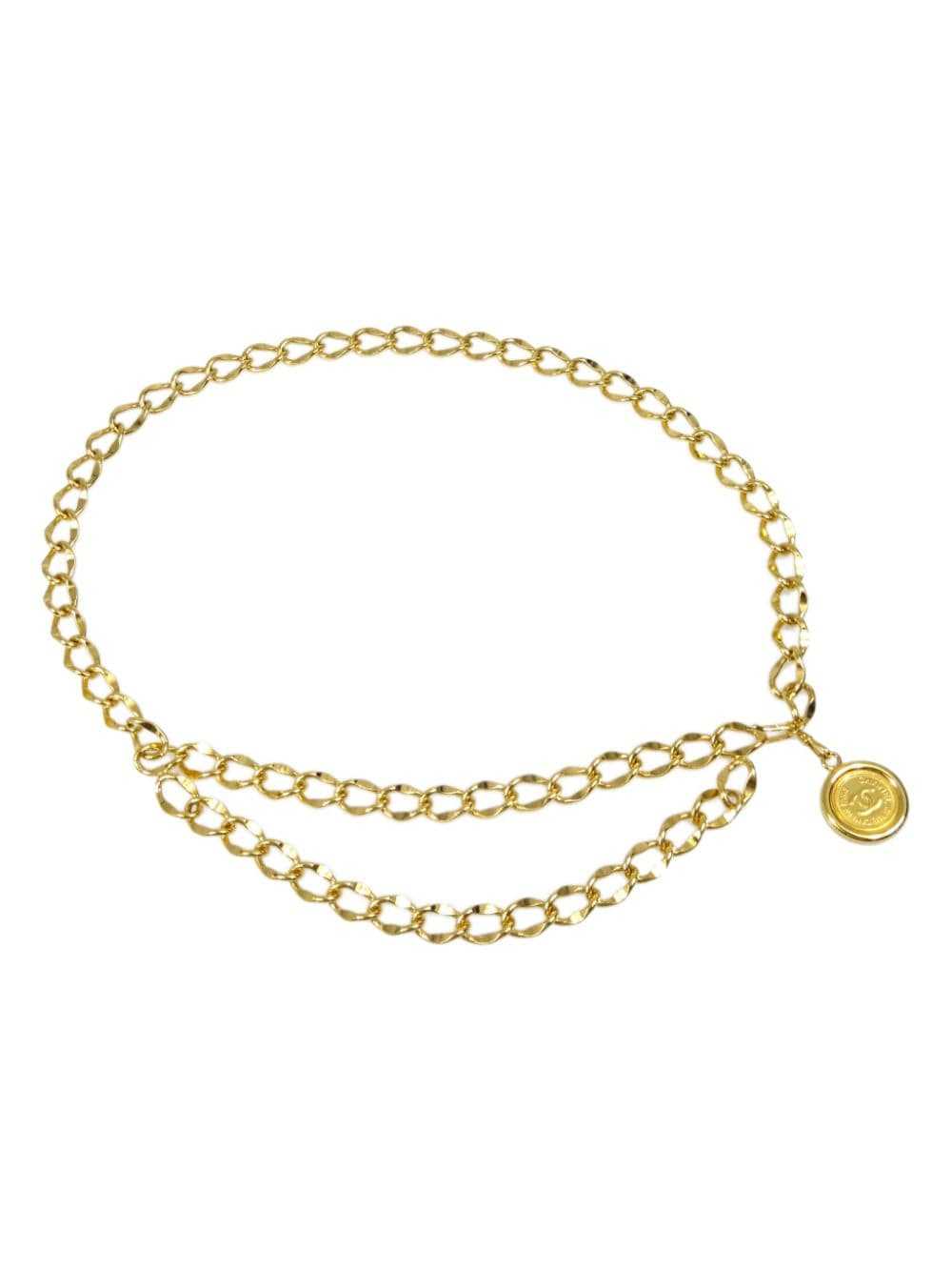 CHANEL Pre-Owned 1994 Medallion chain belt - Gold - image 1