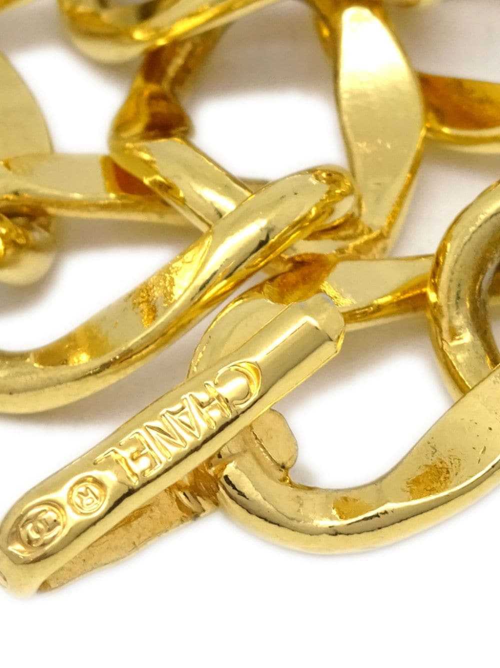 CHANEL Pre-Owned 1994 Medallion chain belt - Gold - image 4