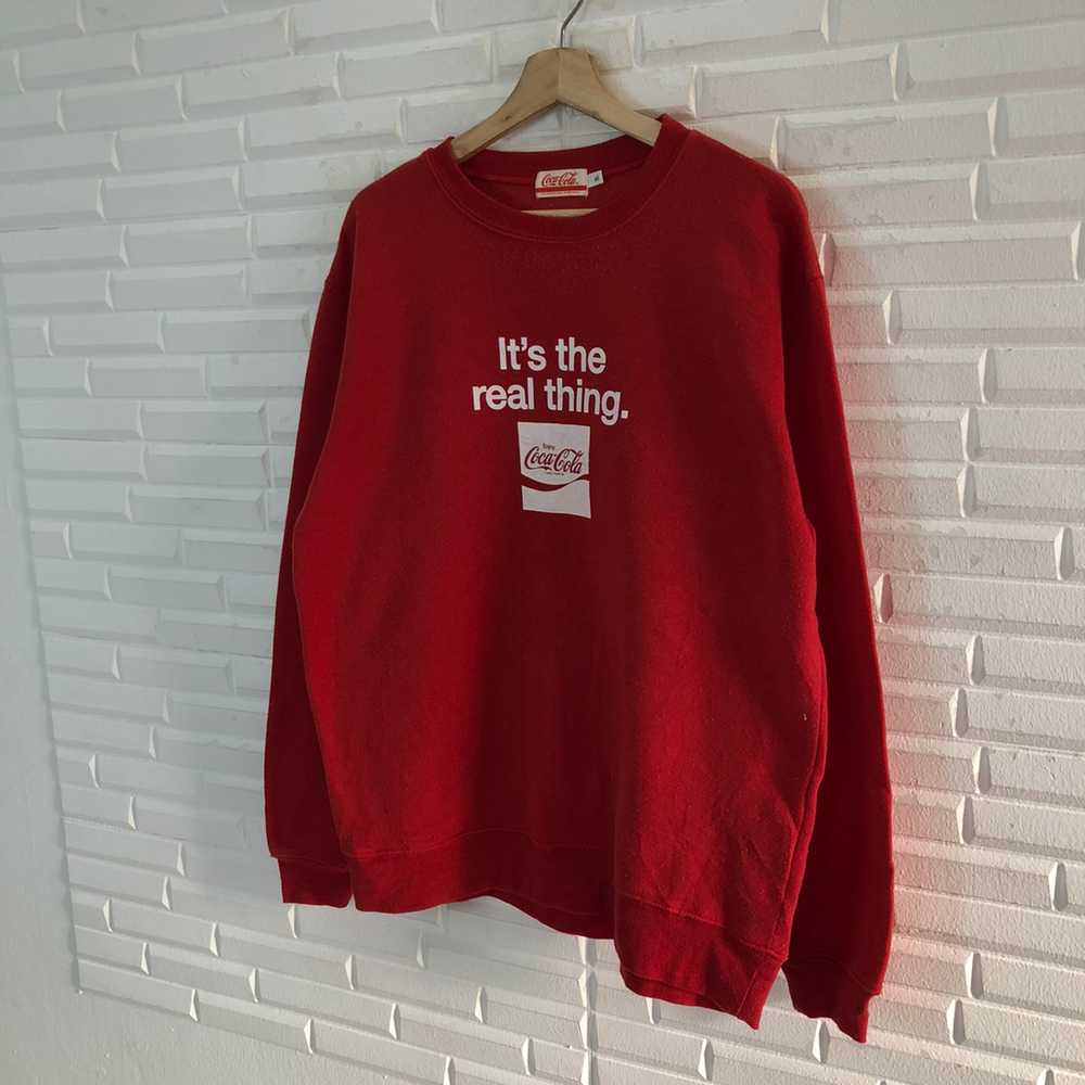 Japanese Brand - VINTAGE COCA COLA BIG LOGO SWEAT… - image 2